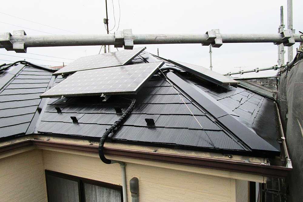 塗装後の屋根