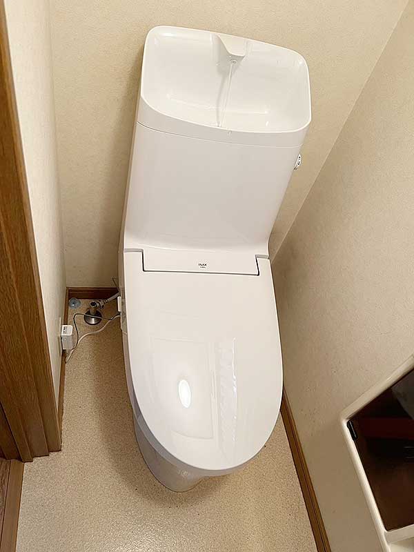 交換後のトイレ