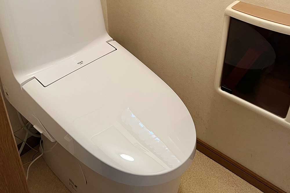 交換後のトイレ