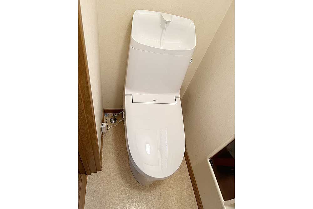 交換後のトイレ