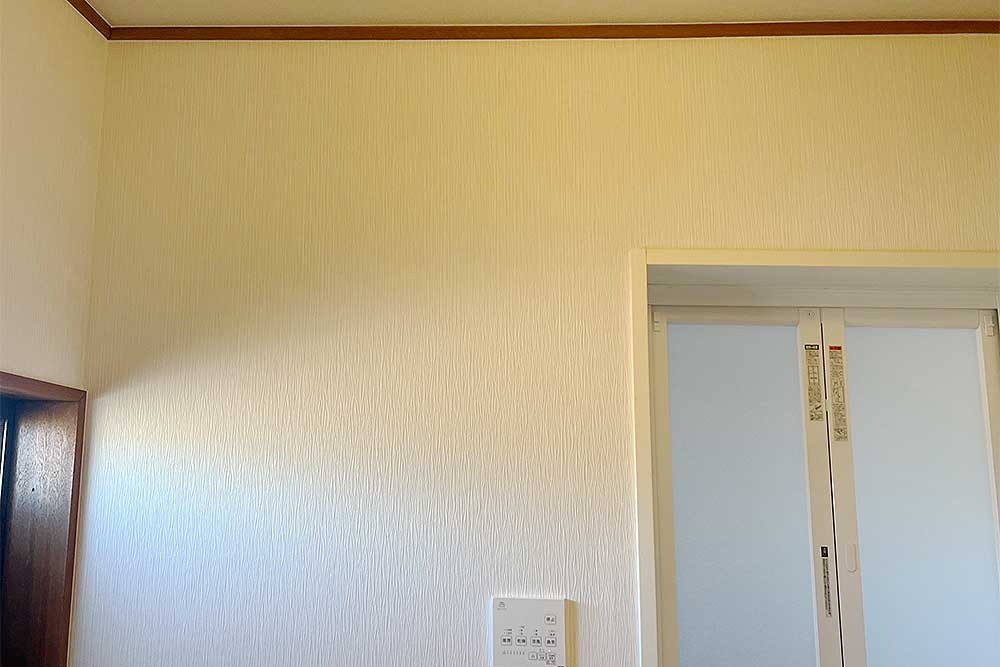 張替え後の壁紙