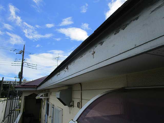 既存の雨樋撤去