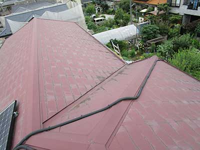 塗装前の屋根