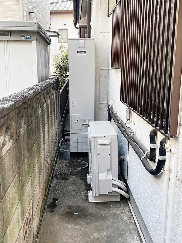 交換後のエコキュート