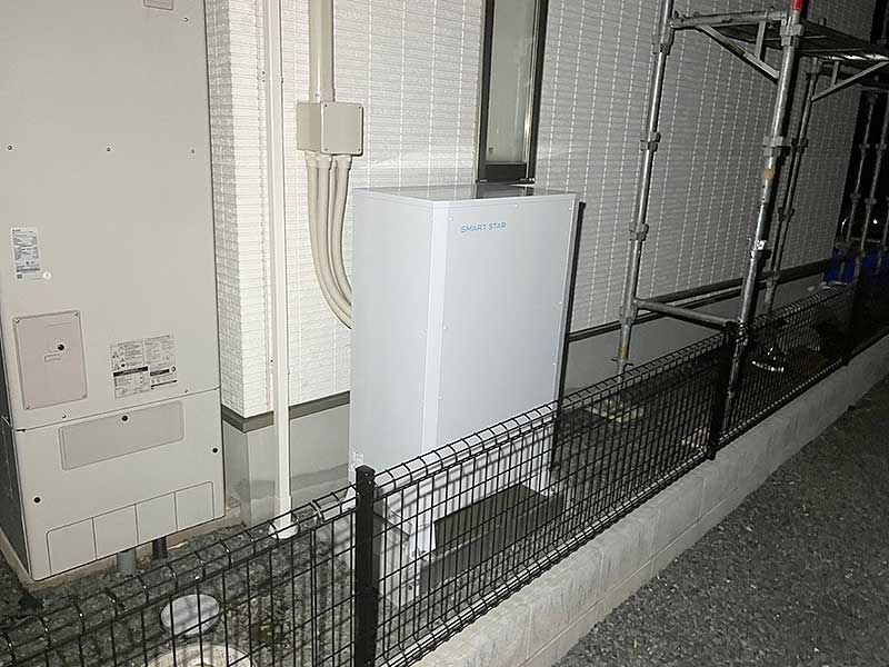 設置後の蓄電池