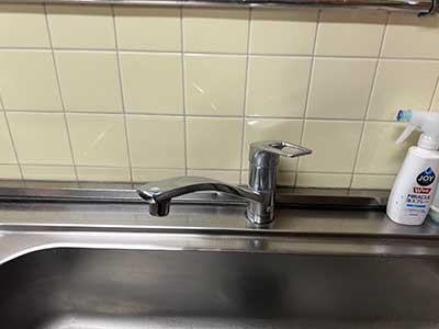 交換前の蛇口