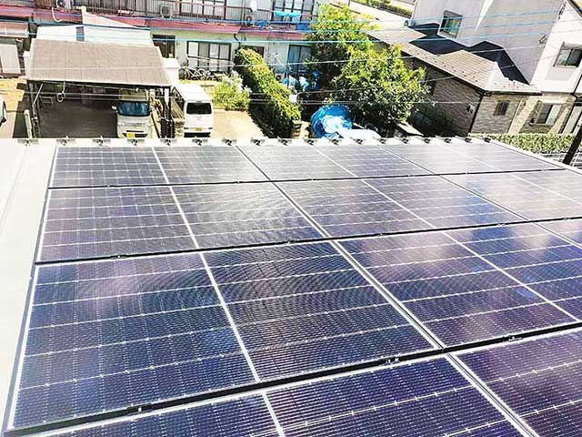 電気配線太陽光のパネル接続