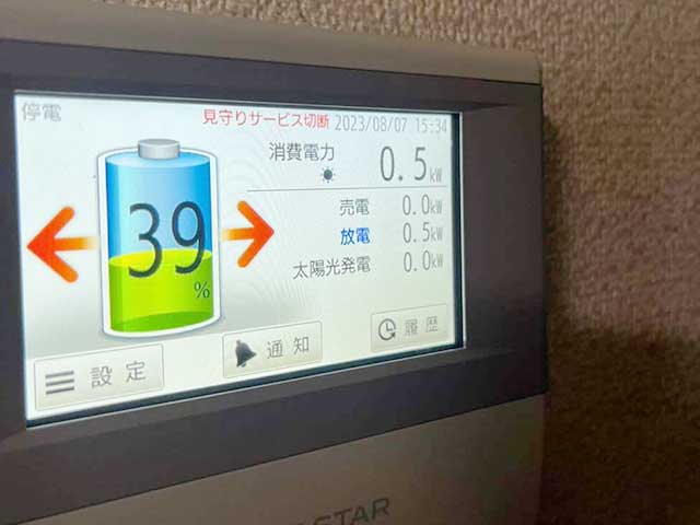 カラーモニター設置・動作チェック