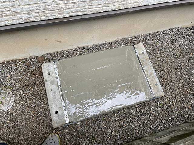 土台コンクリート打設