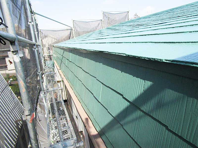 塗装後の屋根