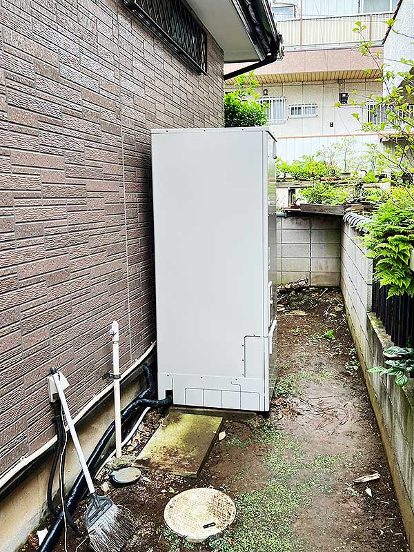 交換後のエコキュート