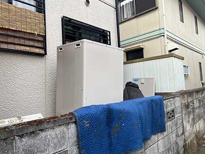 交換前のキッチンリモコン