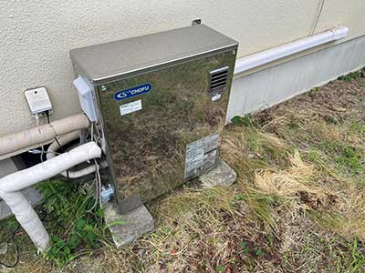 交換前の石油給湯器