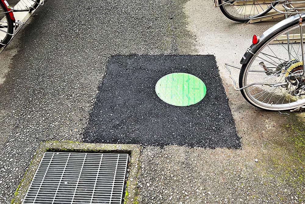 設置後の浸透桝