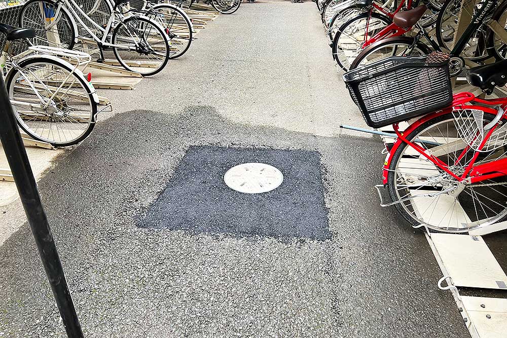 設置後の浸透桝