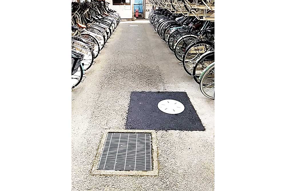 設置後の浸透桝