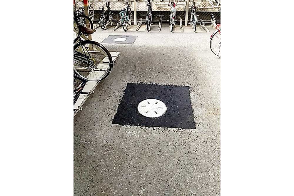 設置後の浸透桝