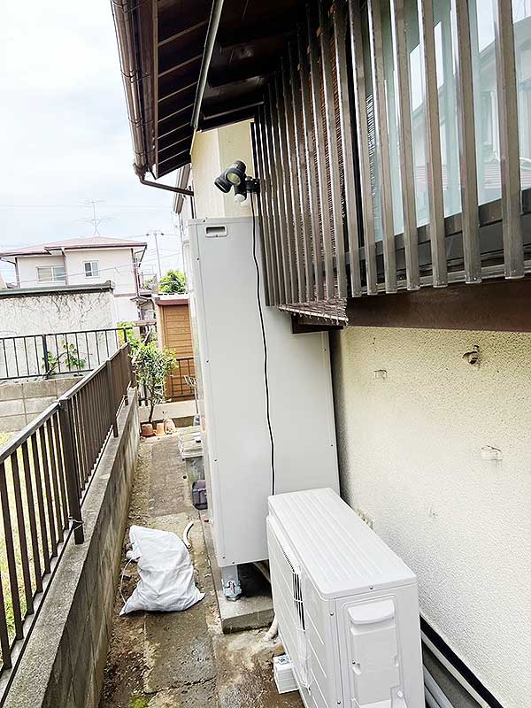 交換後のエコキュート