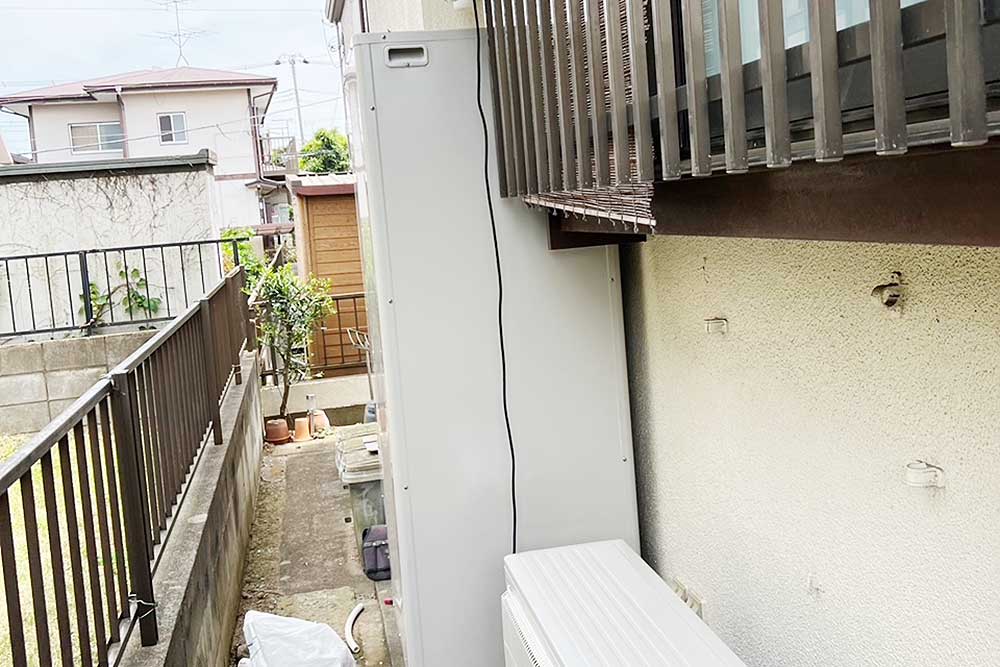 設置後のエコキュート
