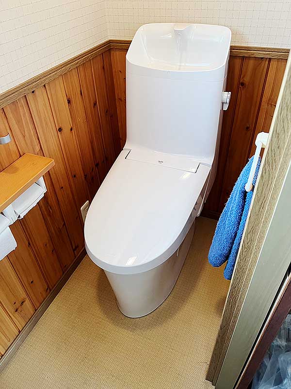 交換後のトイレ