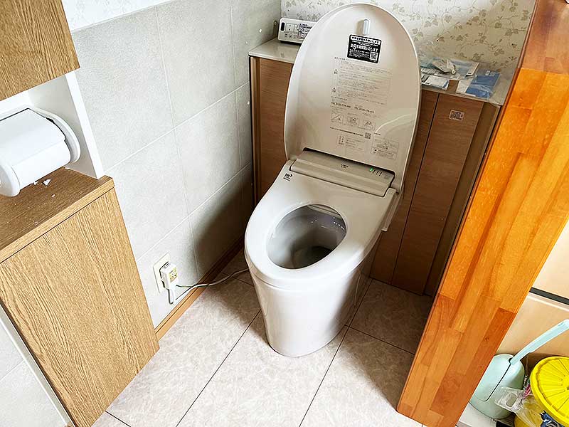 交換後のトイレ