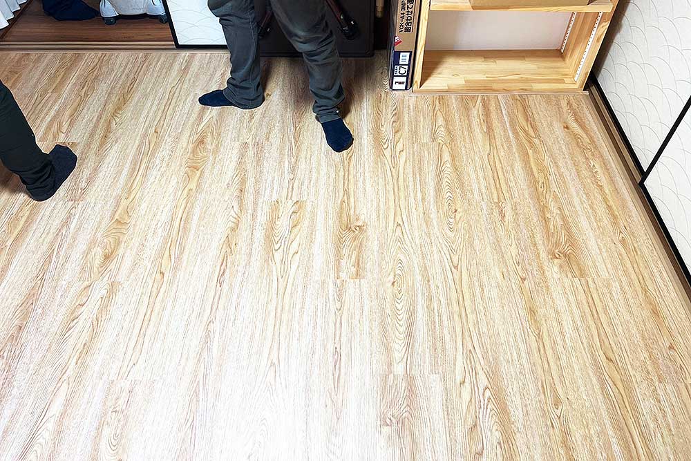 設置後の床暖房ヒートプラス