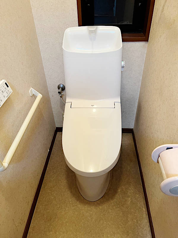 交換後のトイレ