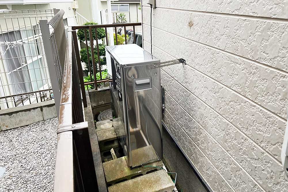 交換後の石油給湯器