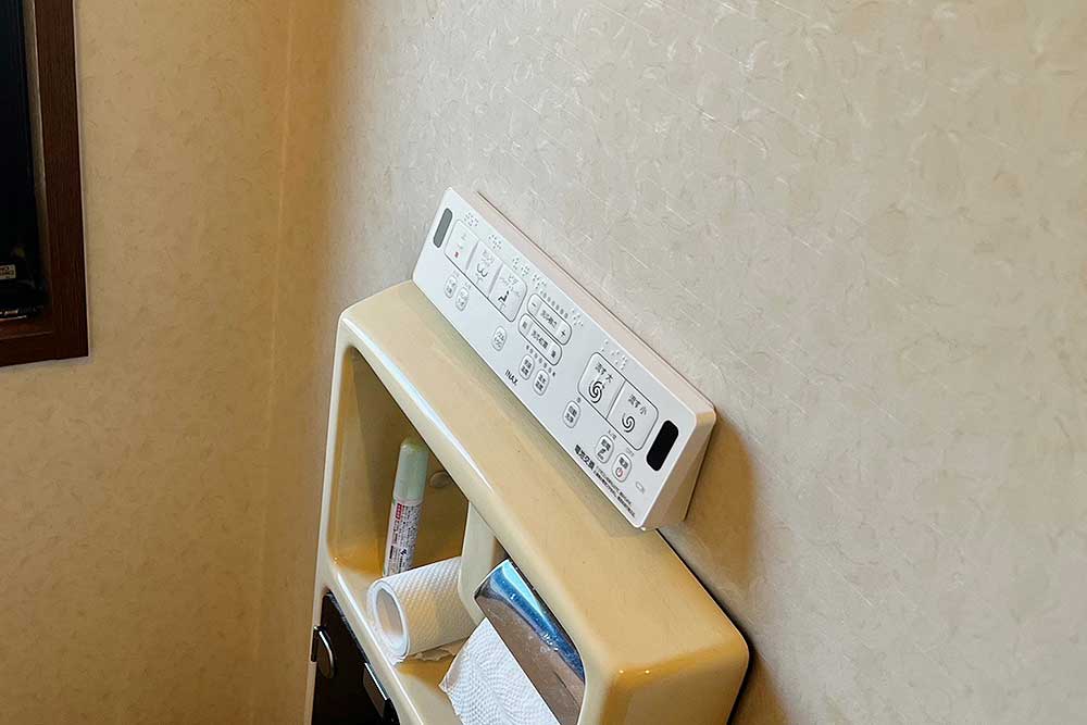 施工後のトイレリモコン