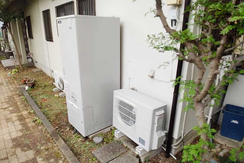 設置後のエコキュート