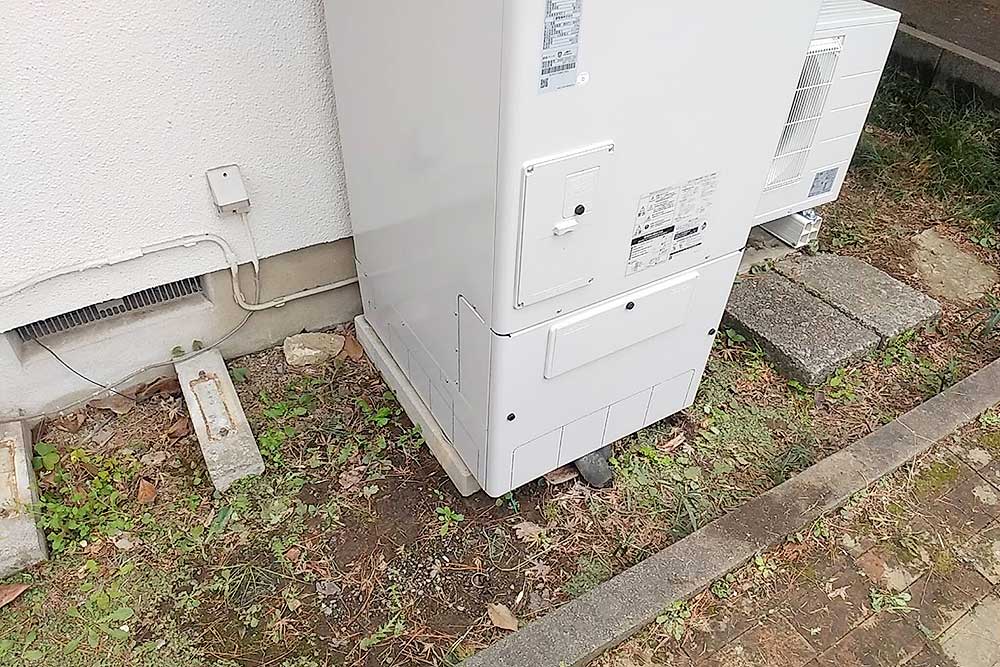 設置後のエコキュート
