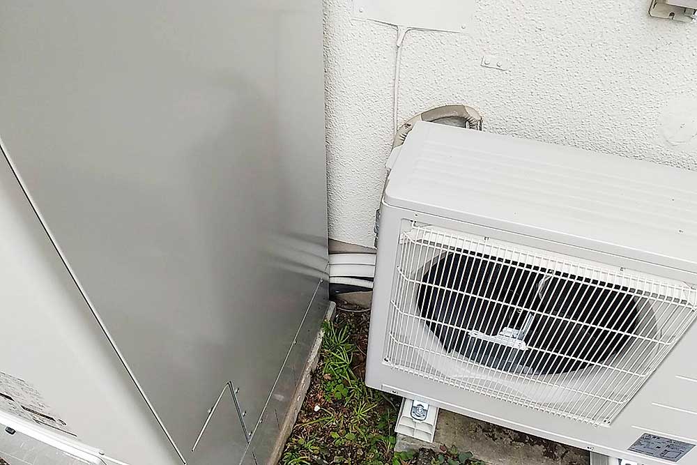 設置後のエコキュート