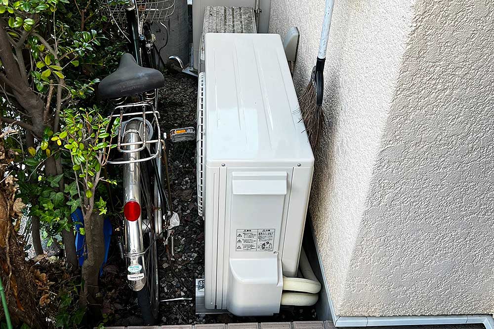 交換後のヒートポンプユニット