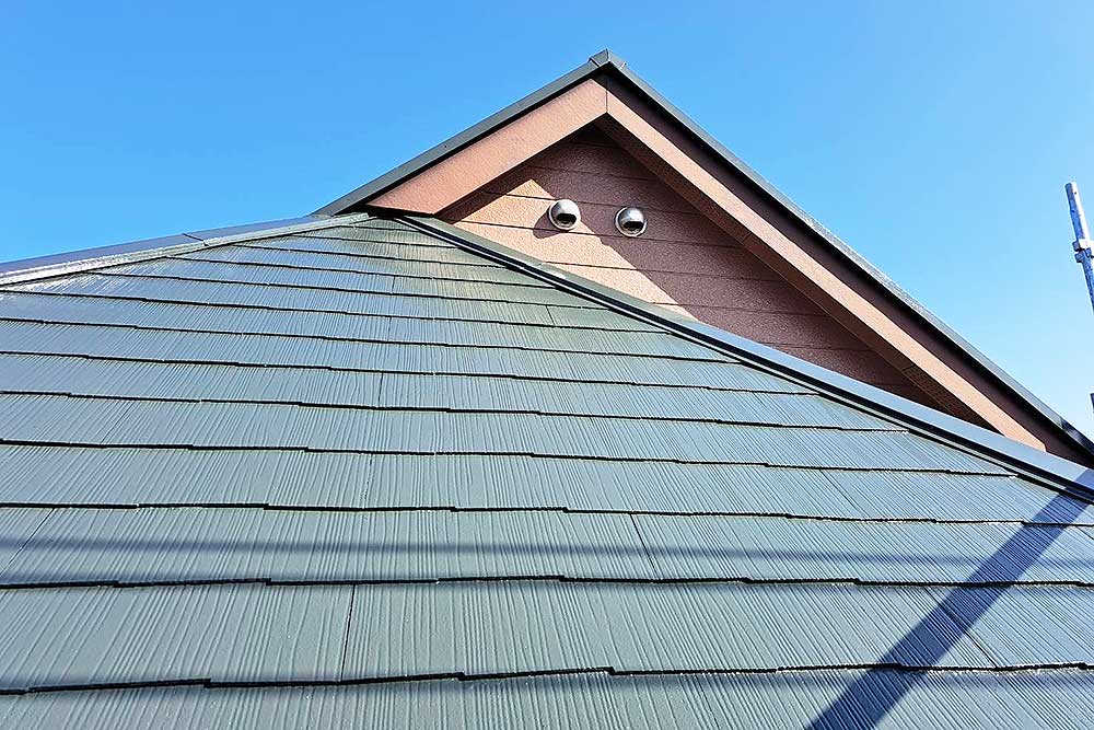 塗装後の屋根