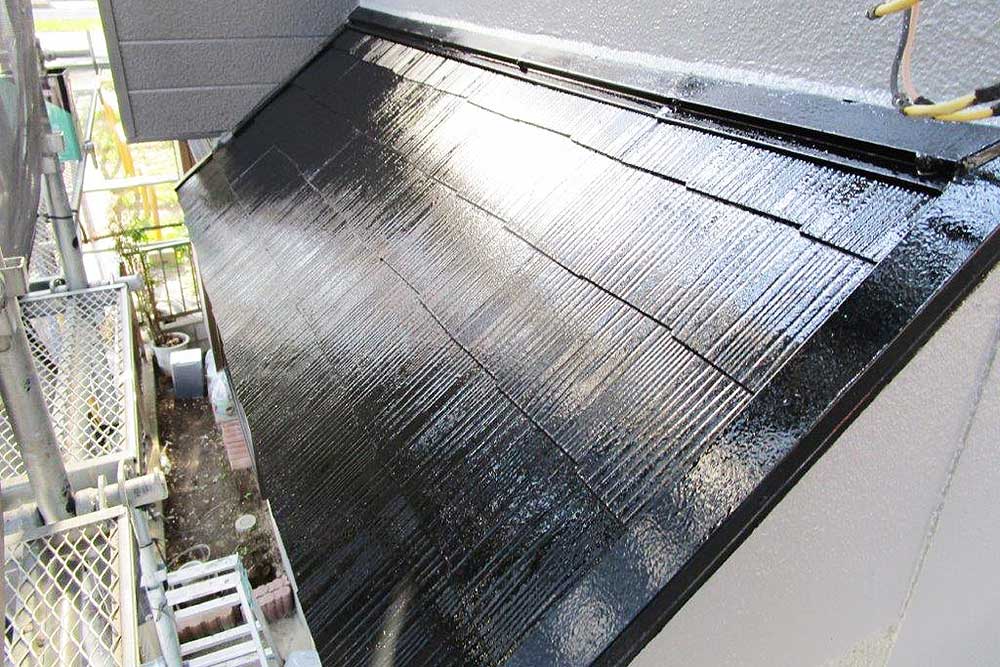 塗装後の屋根