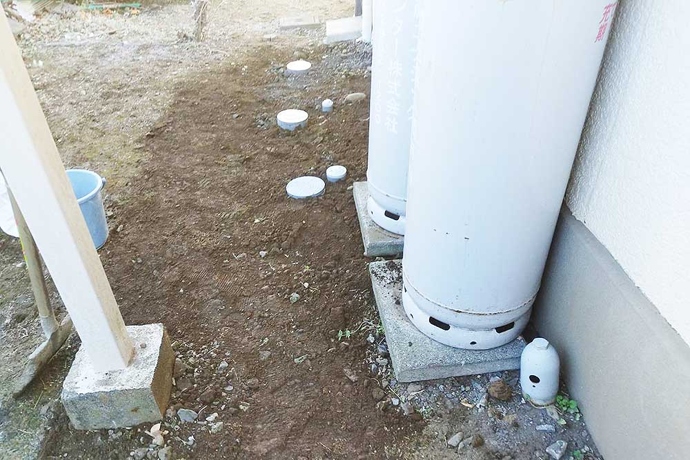 施工後の排水管・排水桝