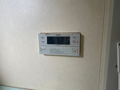 交換前の浴室リモコン