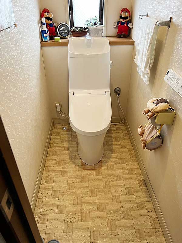 交換後のトイレ
