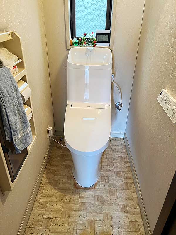 交換後のトイレ