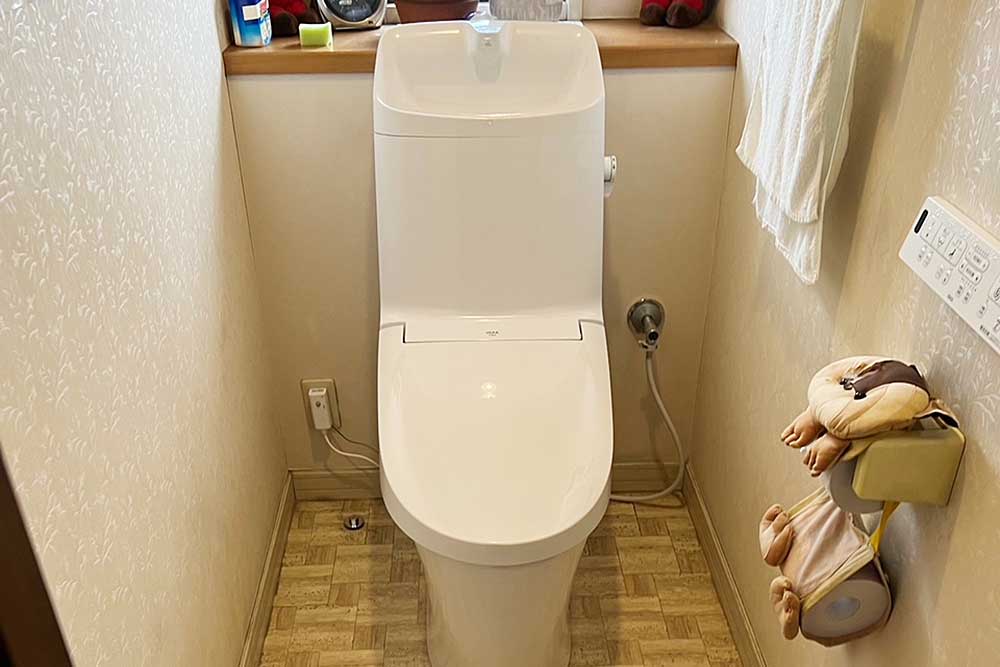 交換後のトイレ