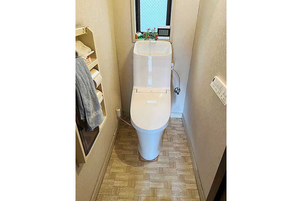 交換後のトイレ