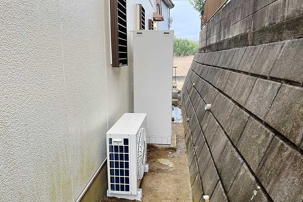 設置後のエコキュート