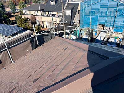 施工前の屋根