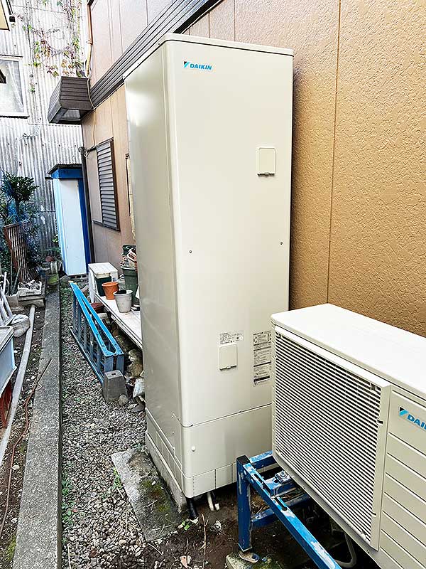 交換後のエコキュート