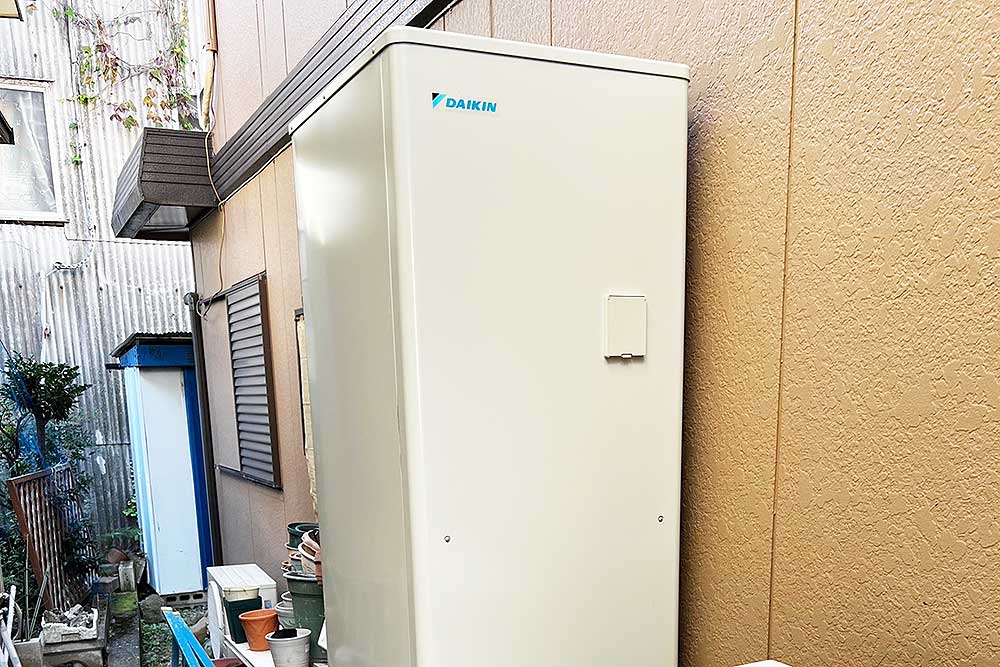 設置後のエコキュート