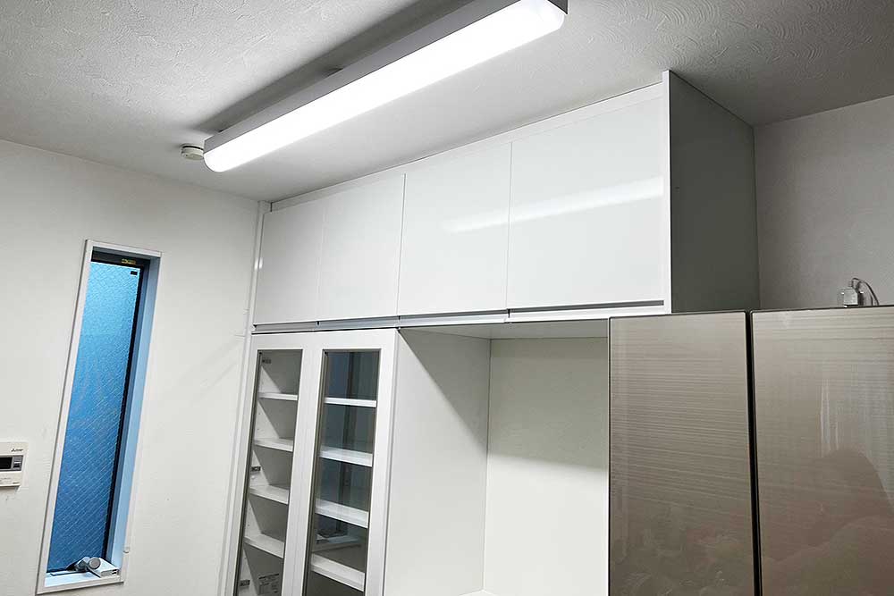 施工後のカップボード