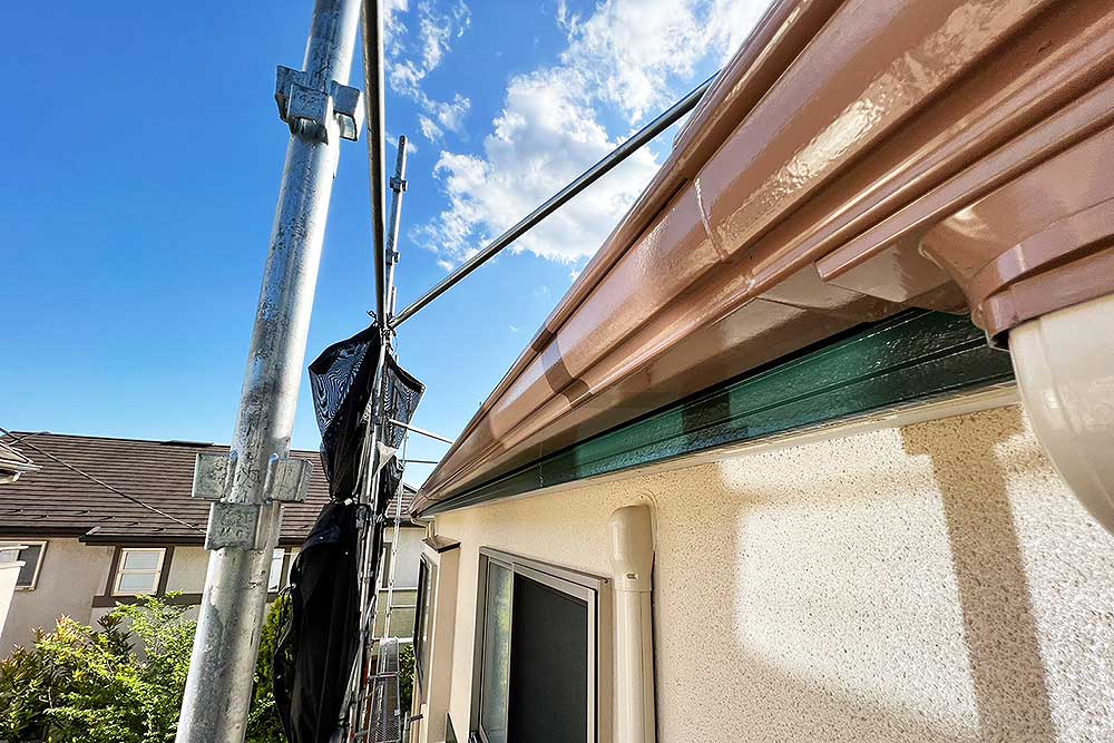 塗装後の屋根