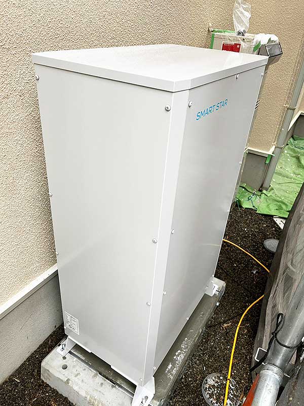 設置後の蓄電池