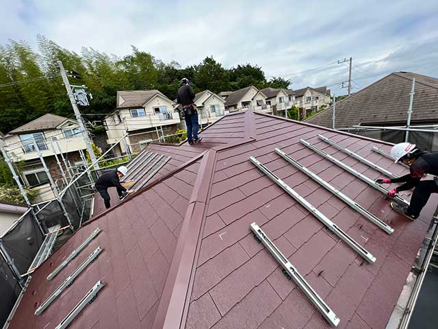 架台の取り付け