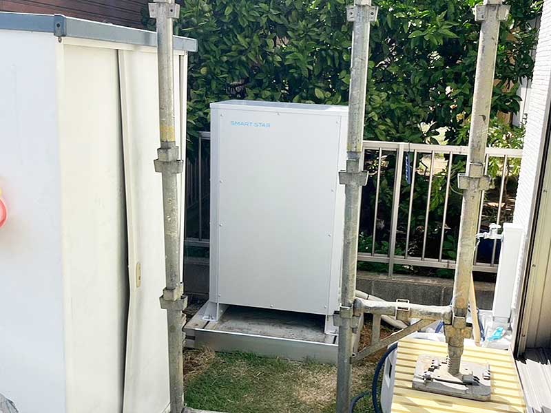 設置後の蓄電池